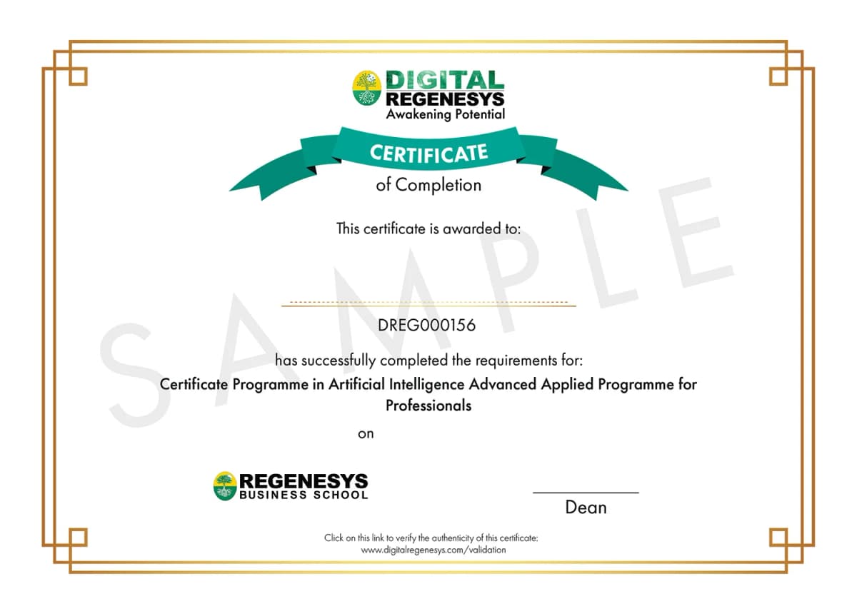 DR certificate