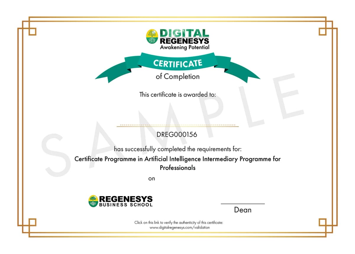DR certificate