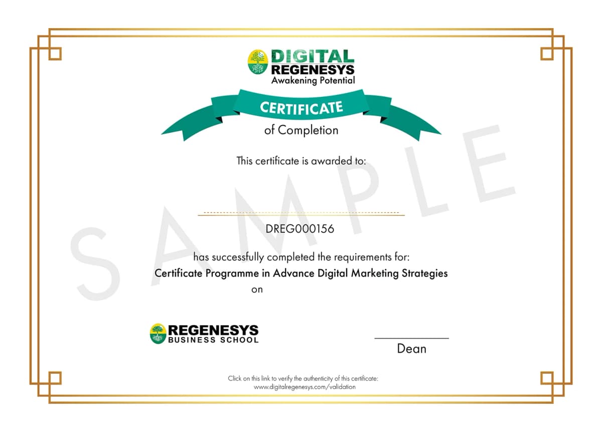 DR certificate