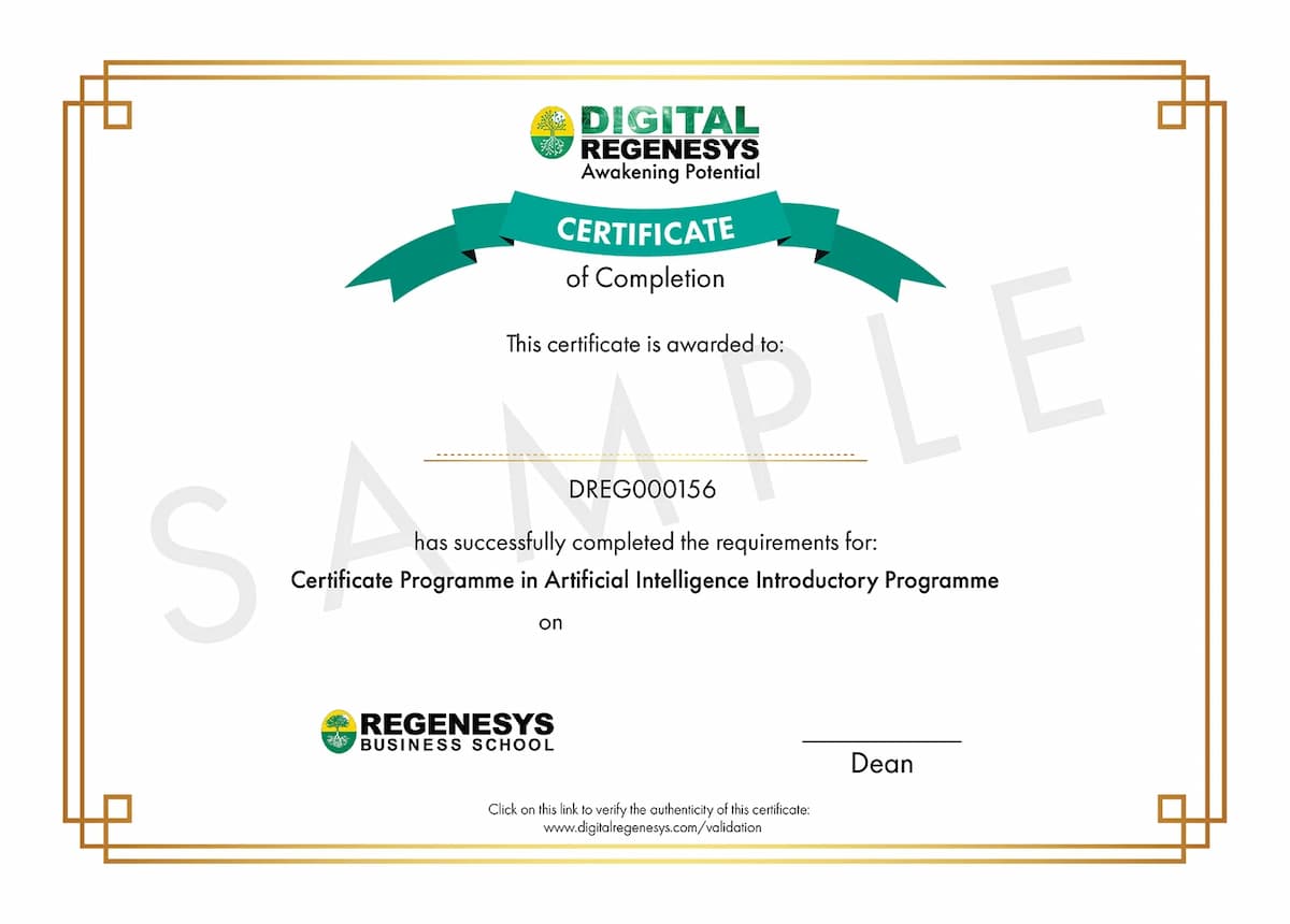 DR certificate